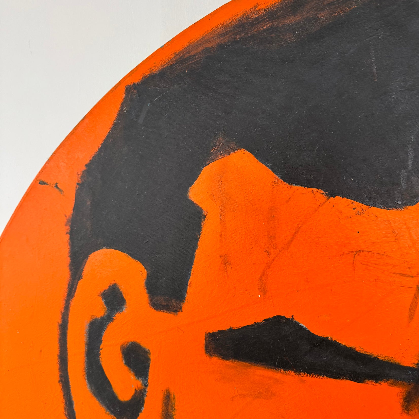 Monumental 'Brute' Painting on Canvas