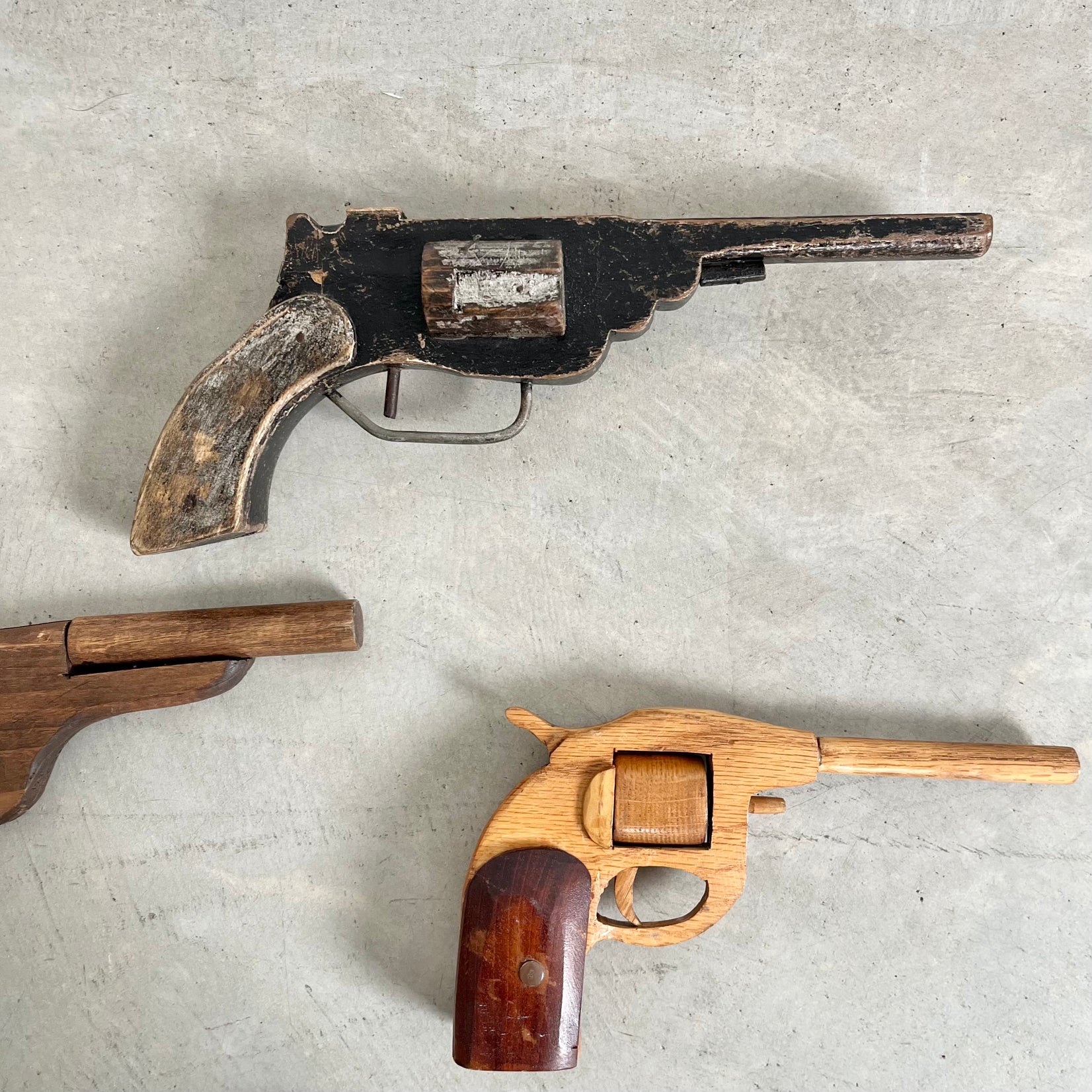 Set of 8 Wood Toy Guns