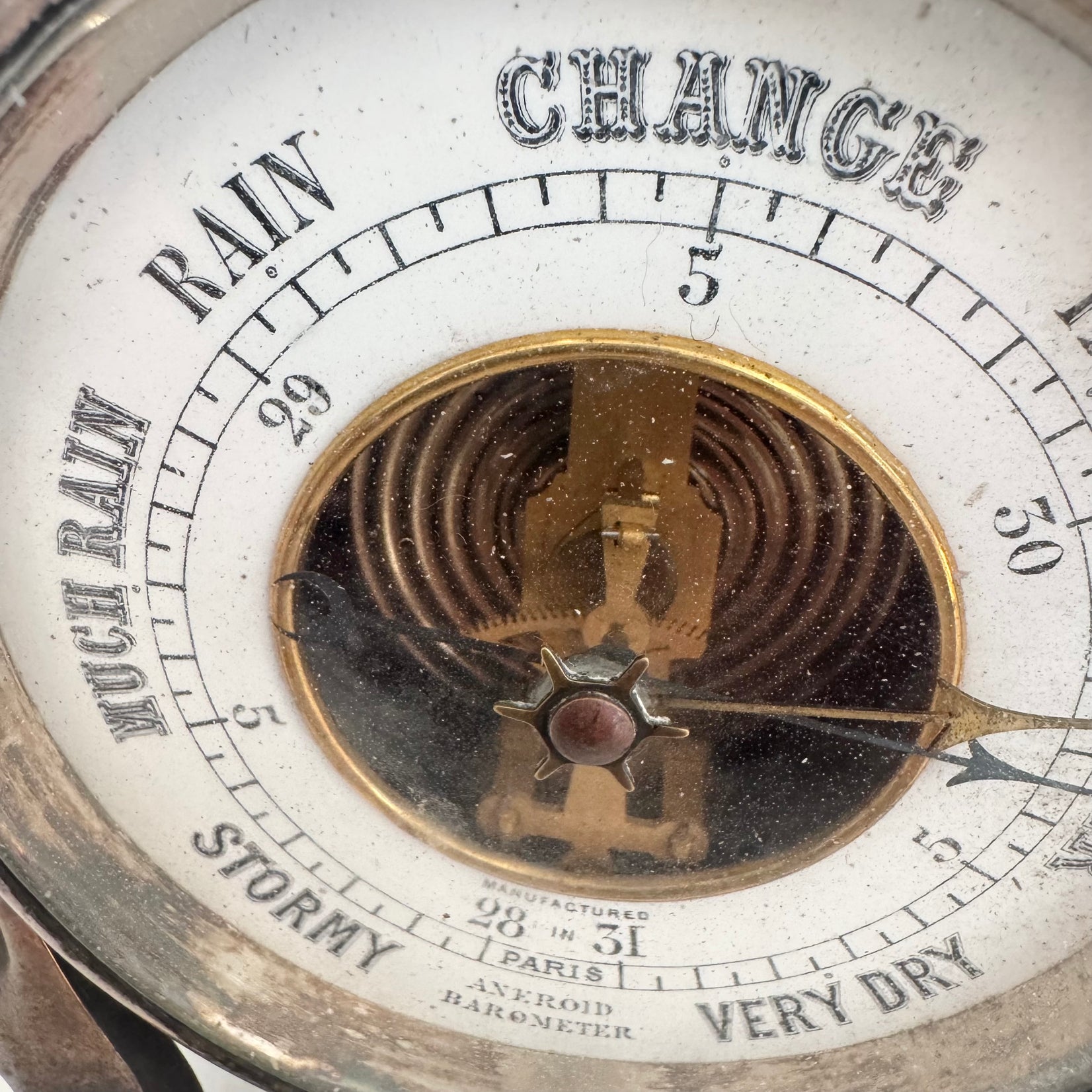 Hunting Clock and Barometer