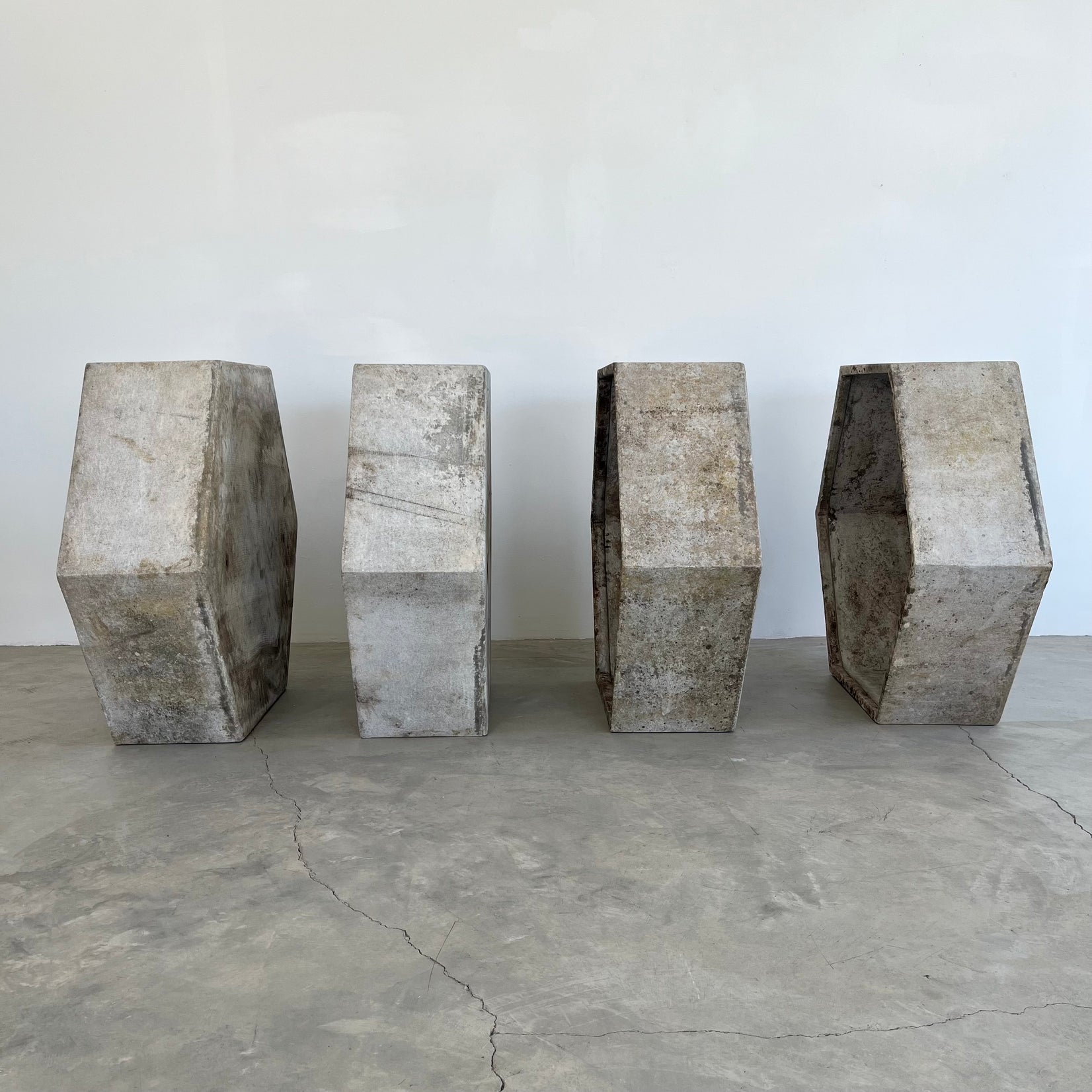 Massive Hexagonal Planters by Willy Guhl, 1960s Switzerland
