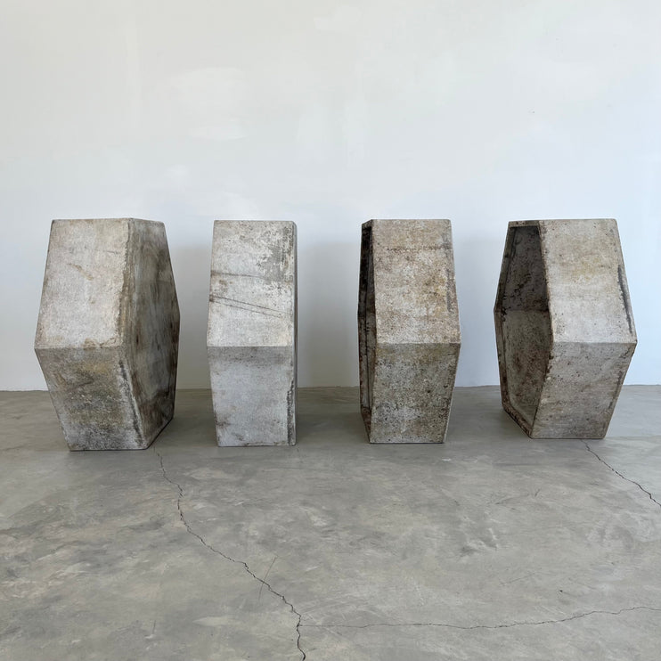 Massive Hexagonal Planters by Willy Guhl, 1960s Switzerland
