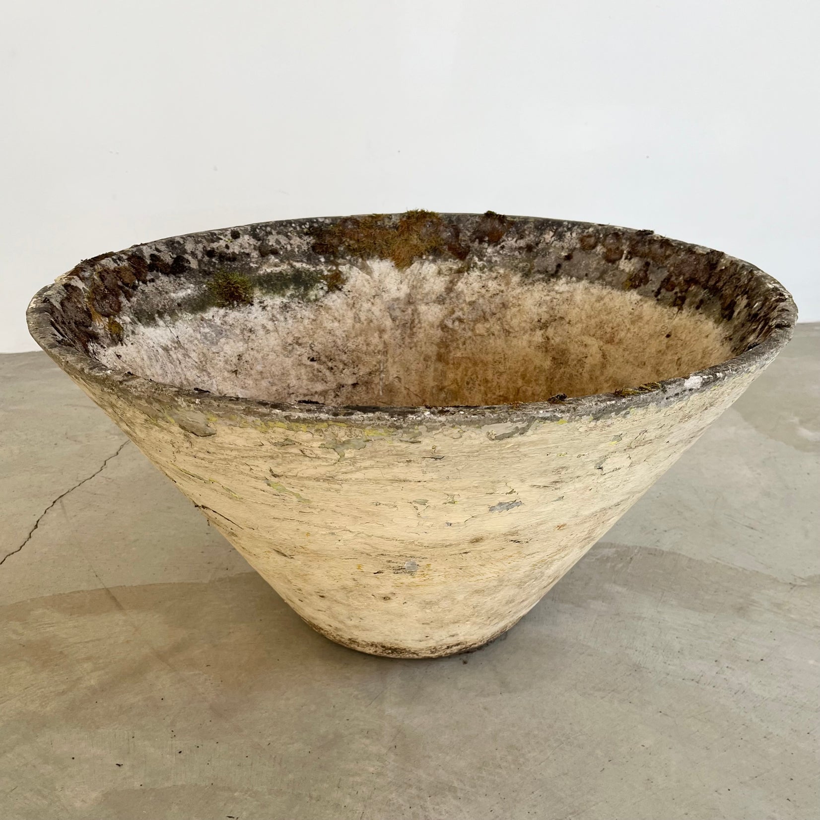 Willy Guhl Concrete Cone Flower Pot, 1960s Switzerland