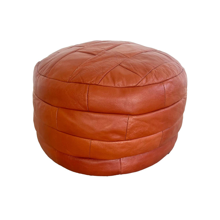Red Patchwork Ottoman