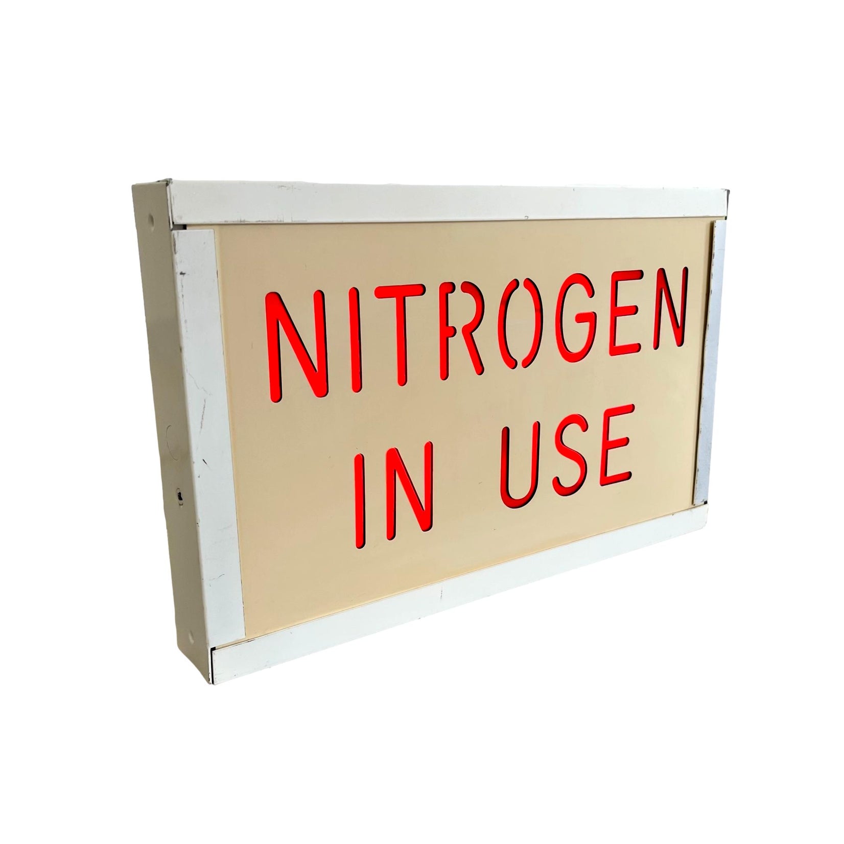 'Nitrogen In Use' Illuminated Sign