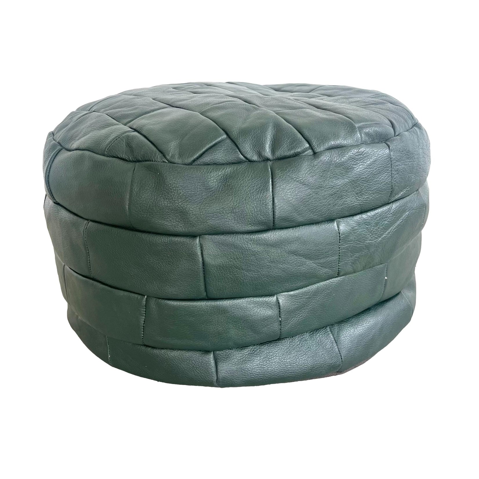 Green Patchwork Ottoman