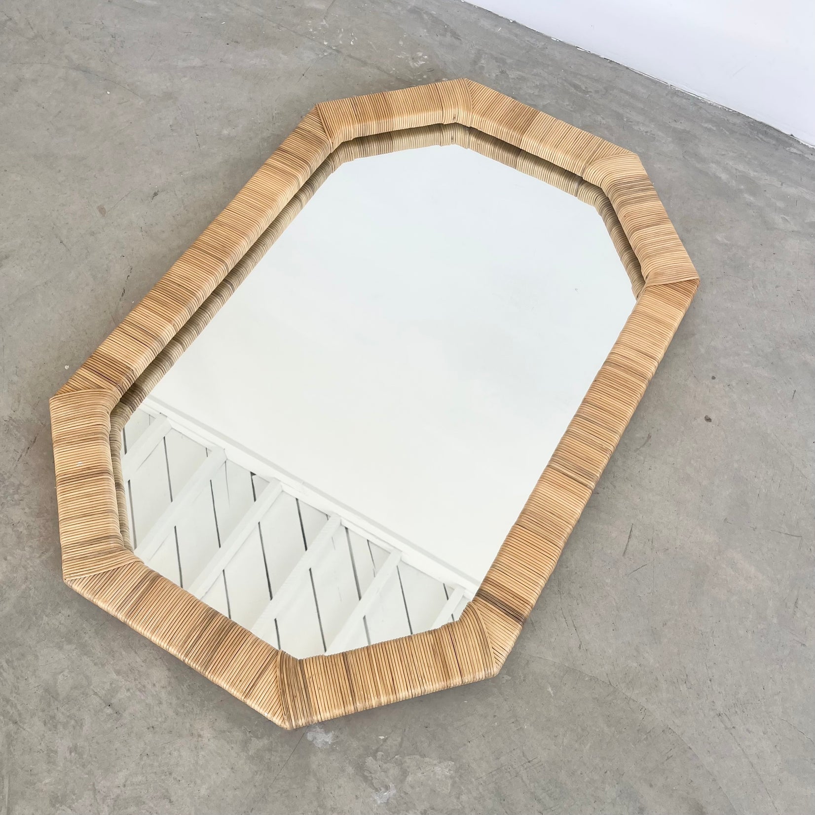 Rattan Mirror