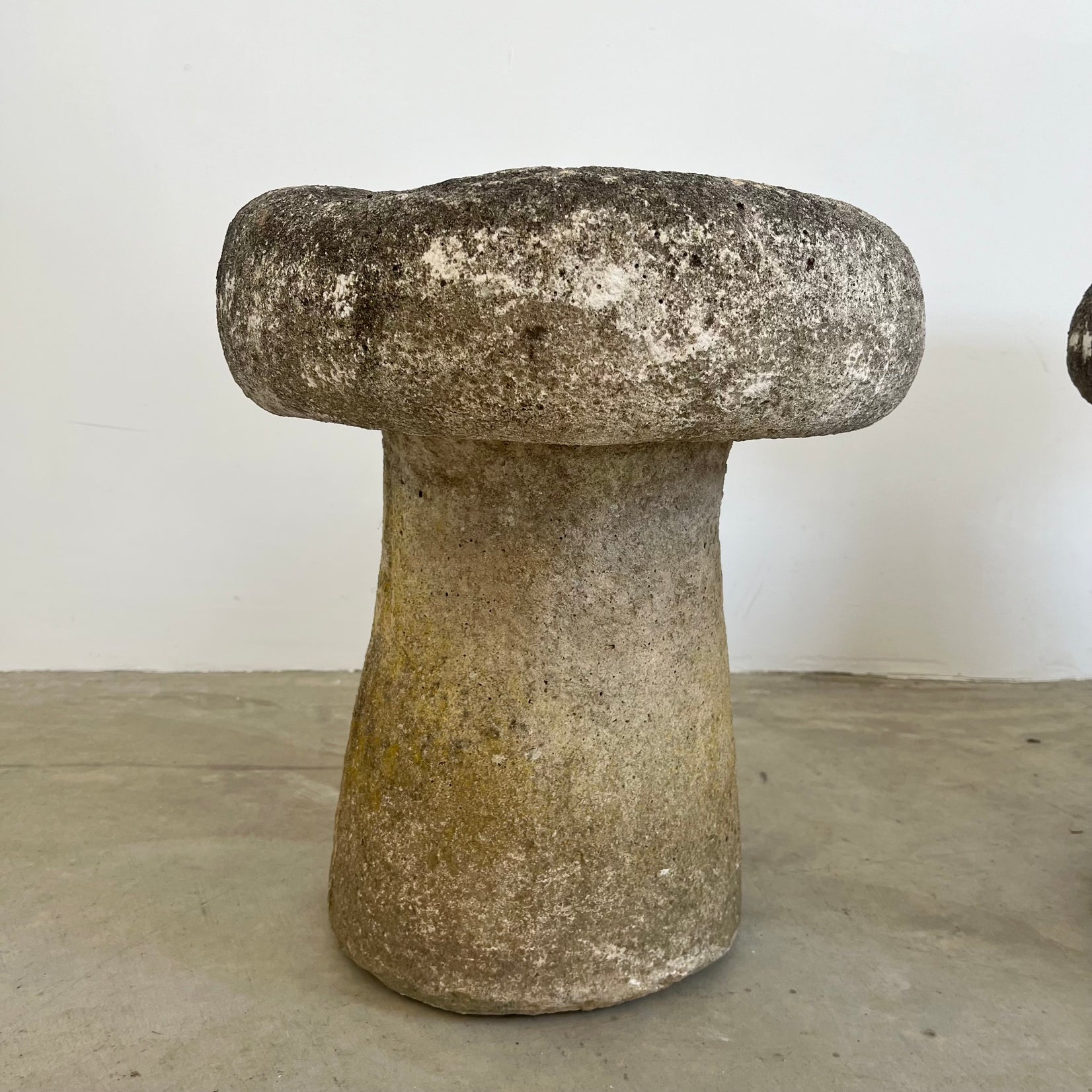 Concrete Mushroom Stools, 1970s, France