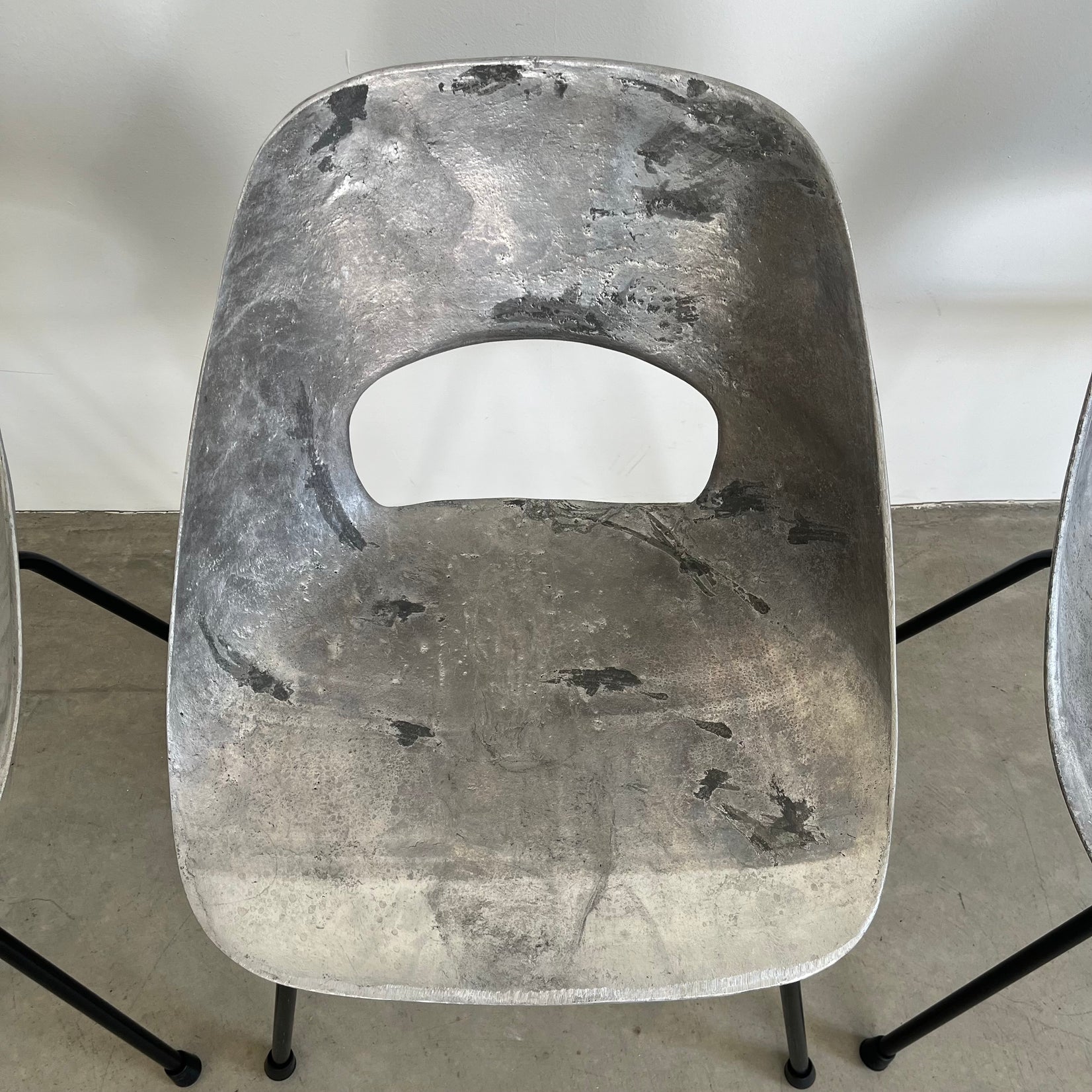 Set of 4 Cast Aluminum Chairs
