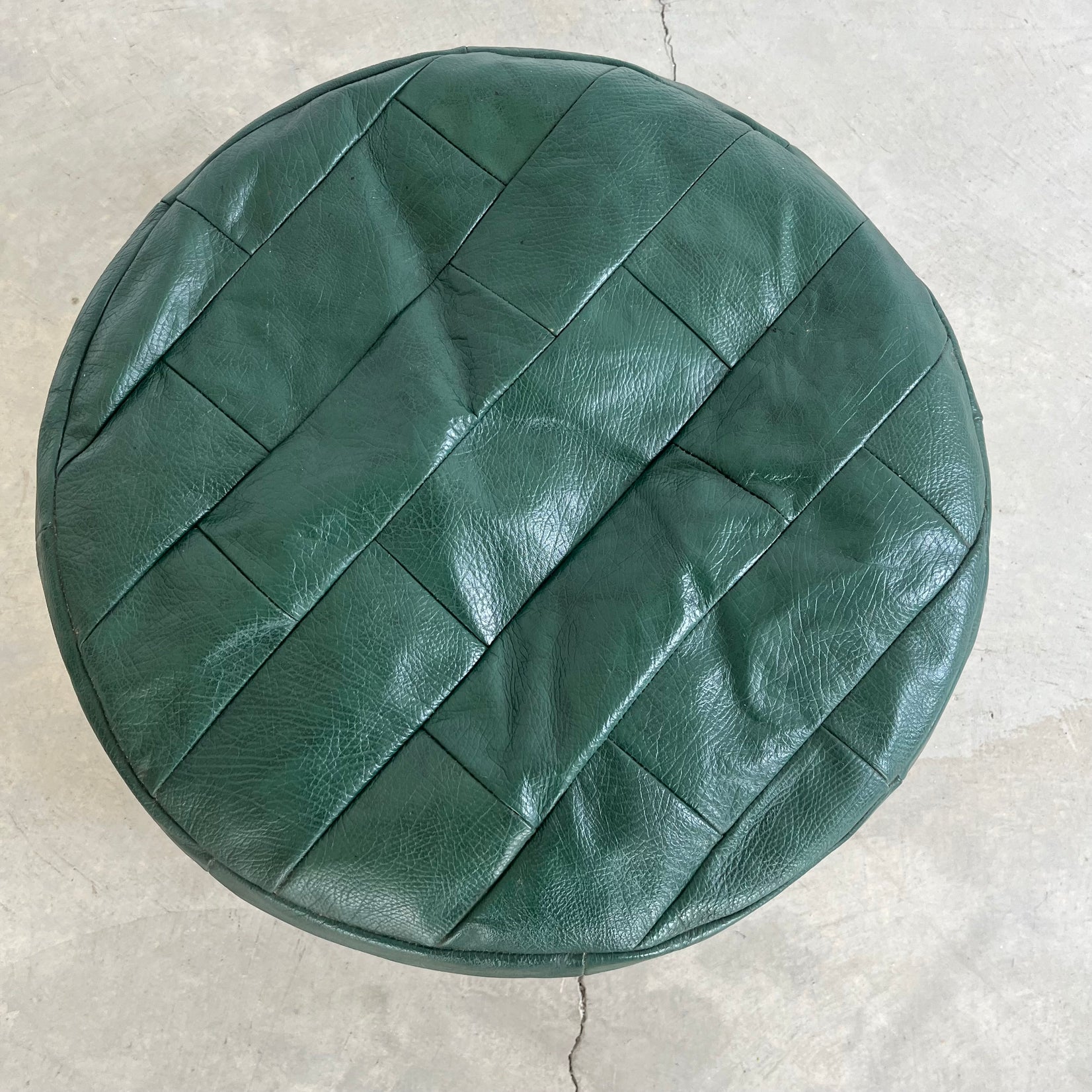 Green Patchwork Ottoman