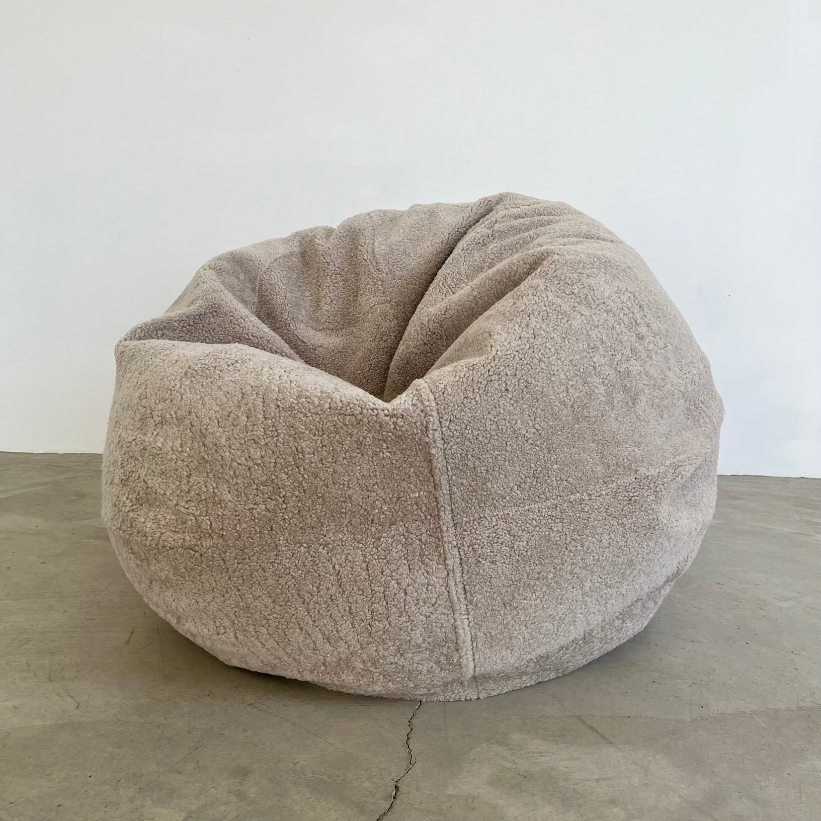 Tan Shearling Bean Bag by MERIT Los Angeles, 2026