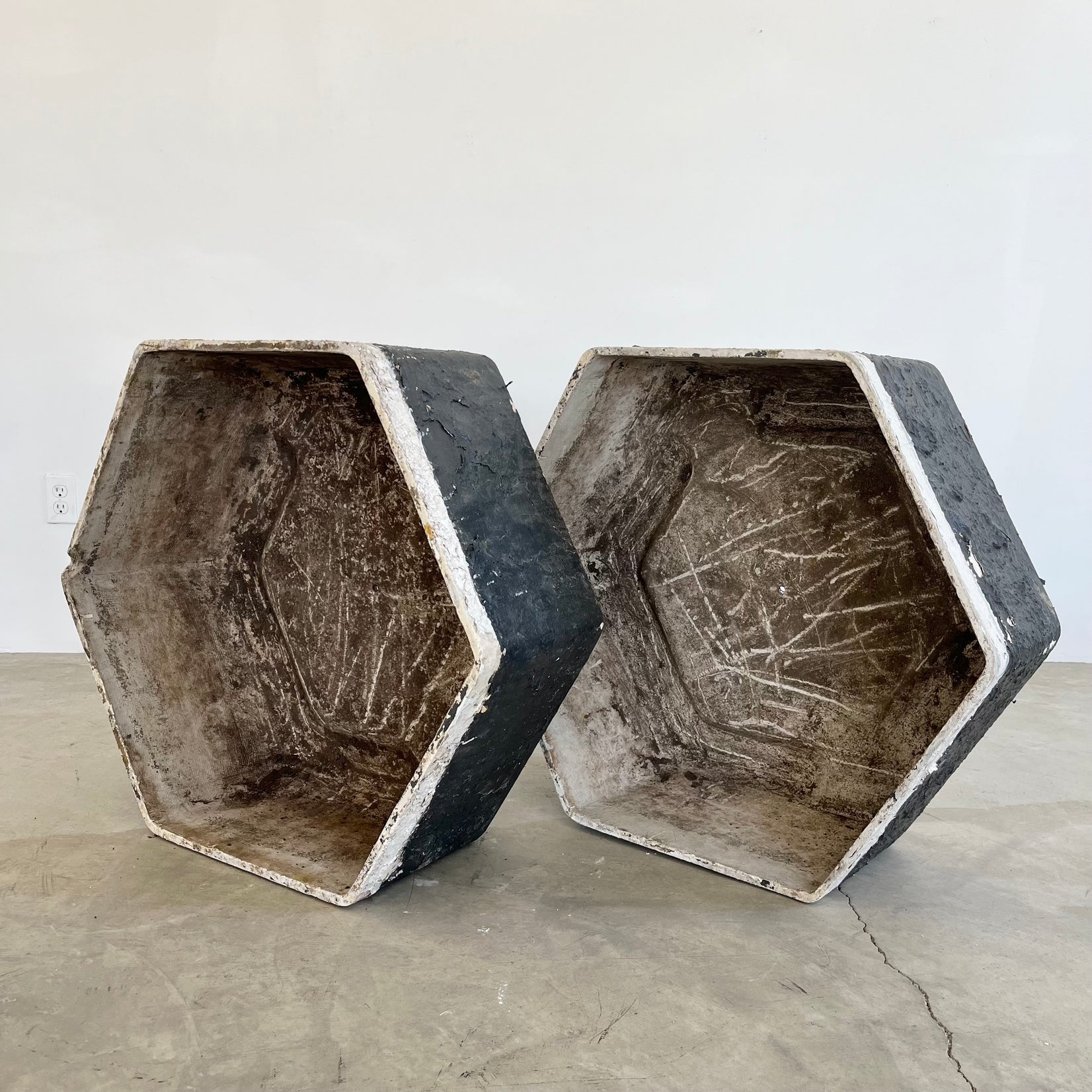 Hexagonal Planters by Willy Guhl, 1960s Switzerland