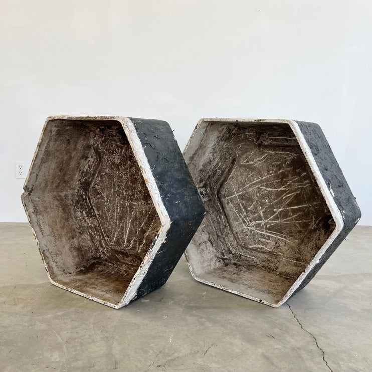 Hexagonal Planters by Willy Guhl, 1960s Switzerland