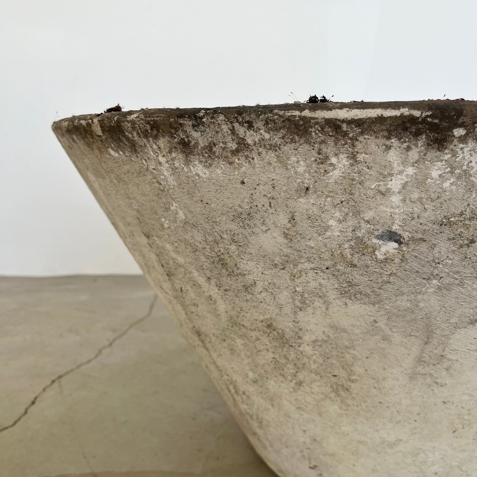 Willy Guhl Concrete Cone Flower Pot, 1960s Switzerland