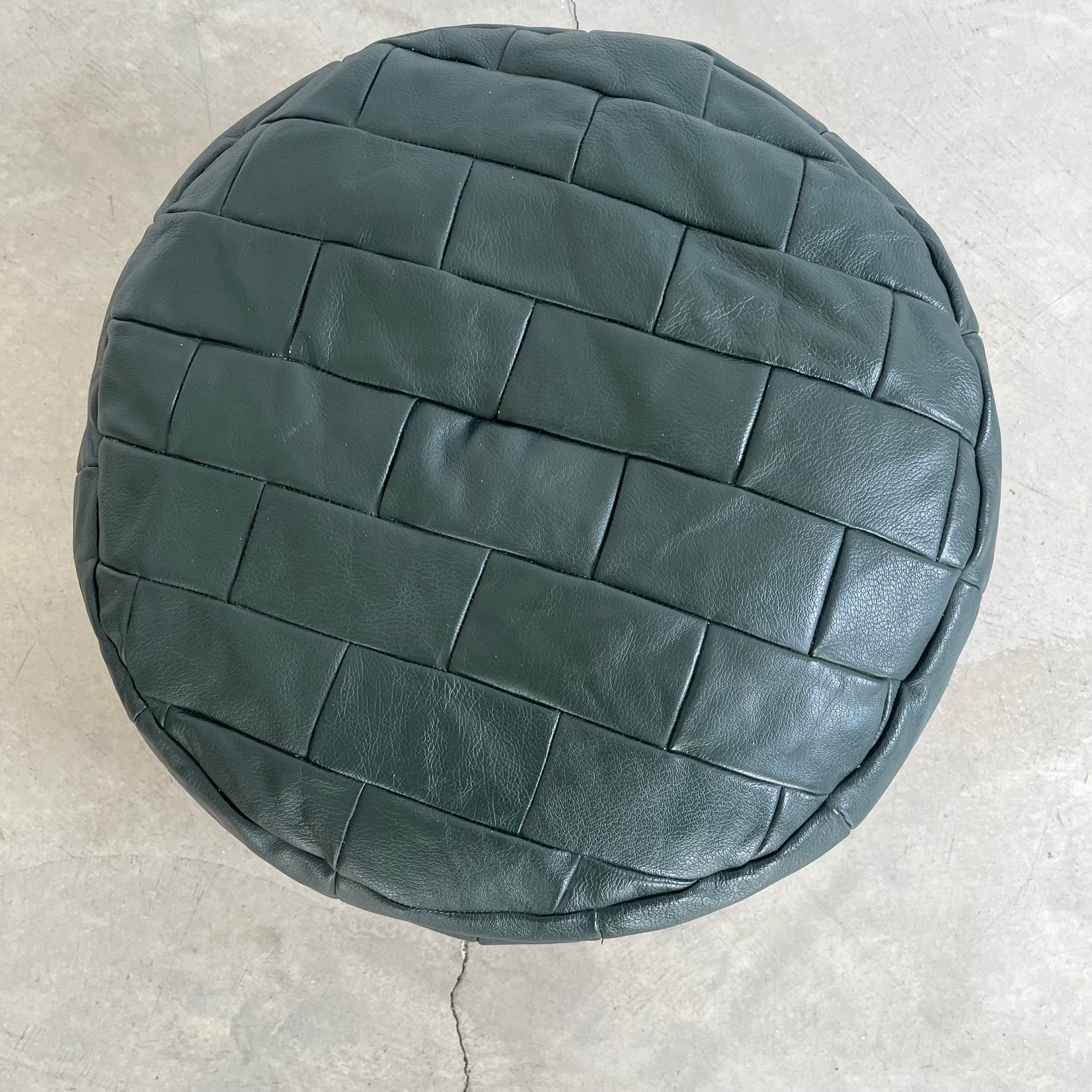 Green Patchwork Ottoman