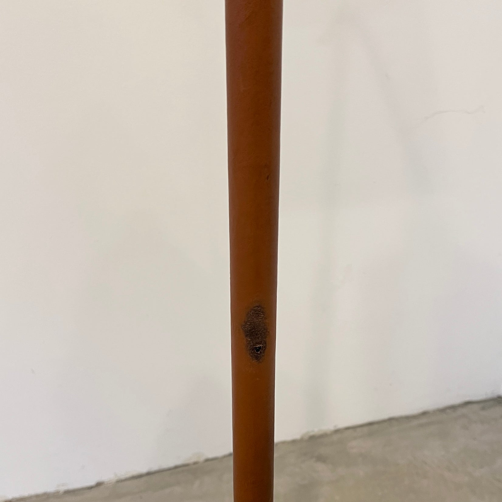 Tan Leather Floor Lamp