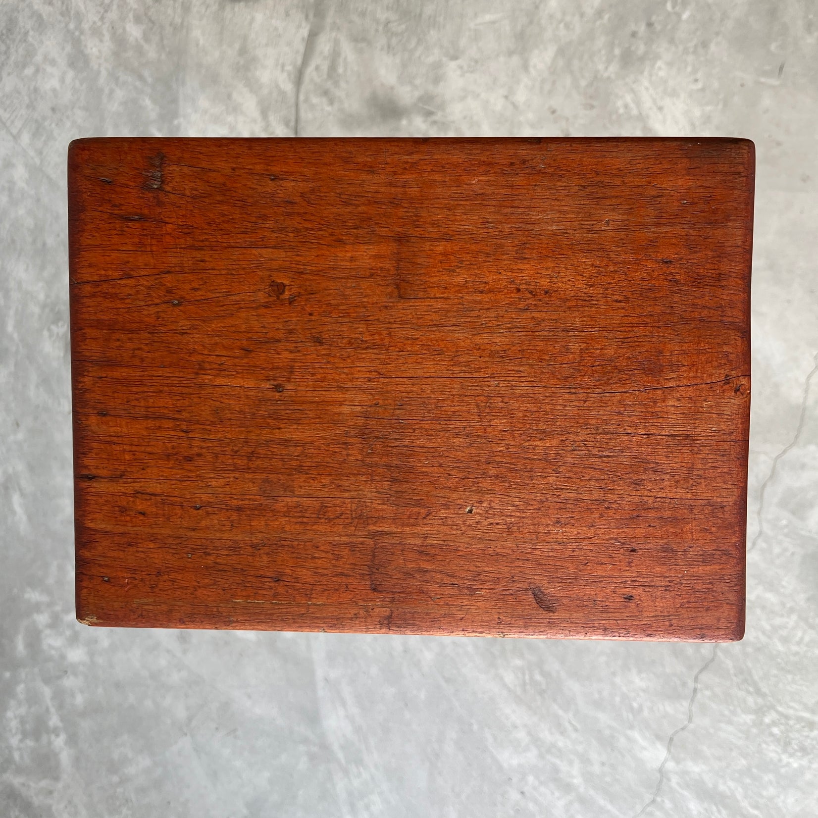 Prouve Style Wood and Metal Side Table