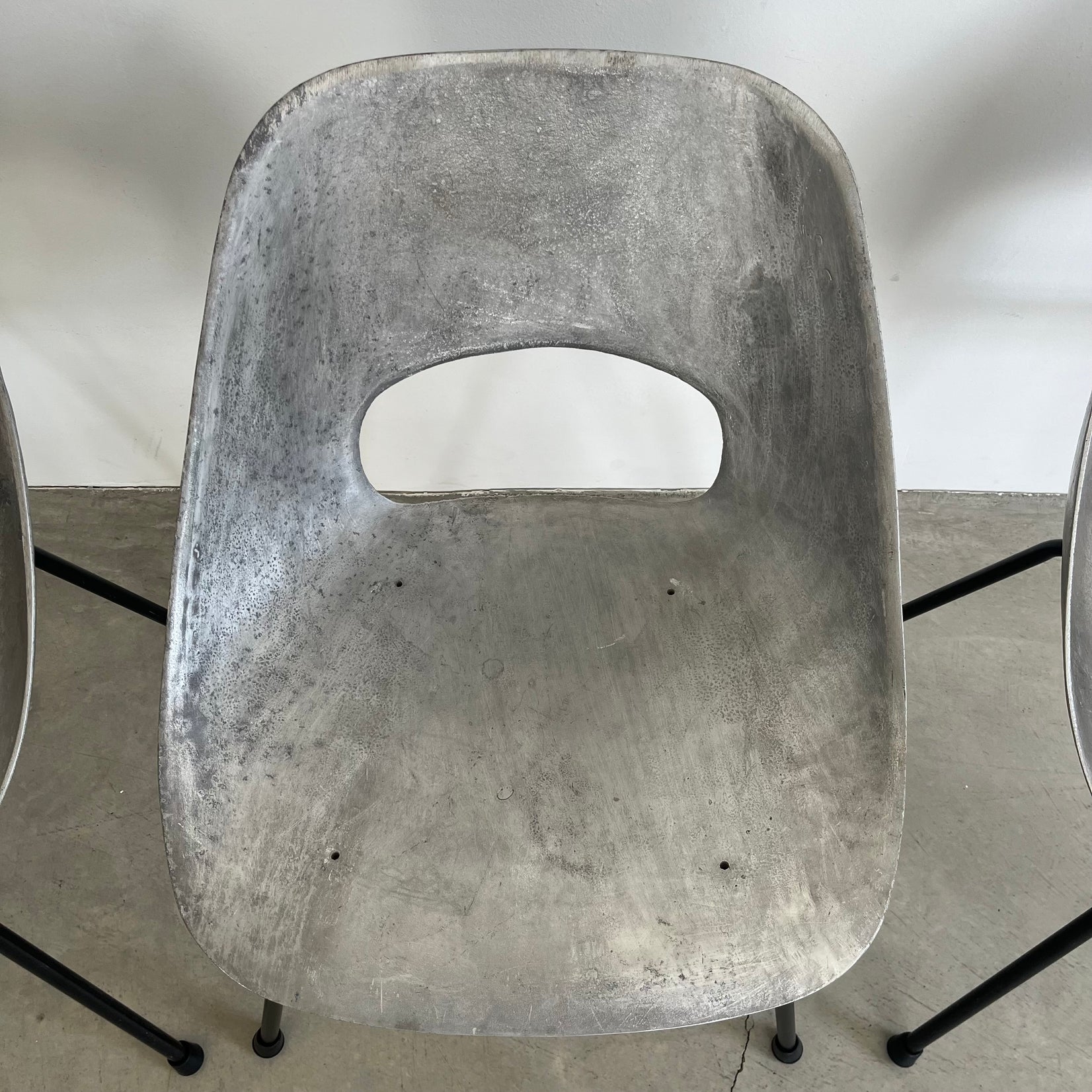 Set of 4 Cast Aluminum Chairs