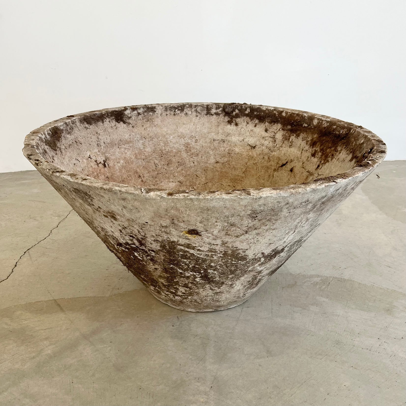 Willy Guhl Concrete Cone Flower Pot, 1960s Switzerland