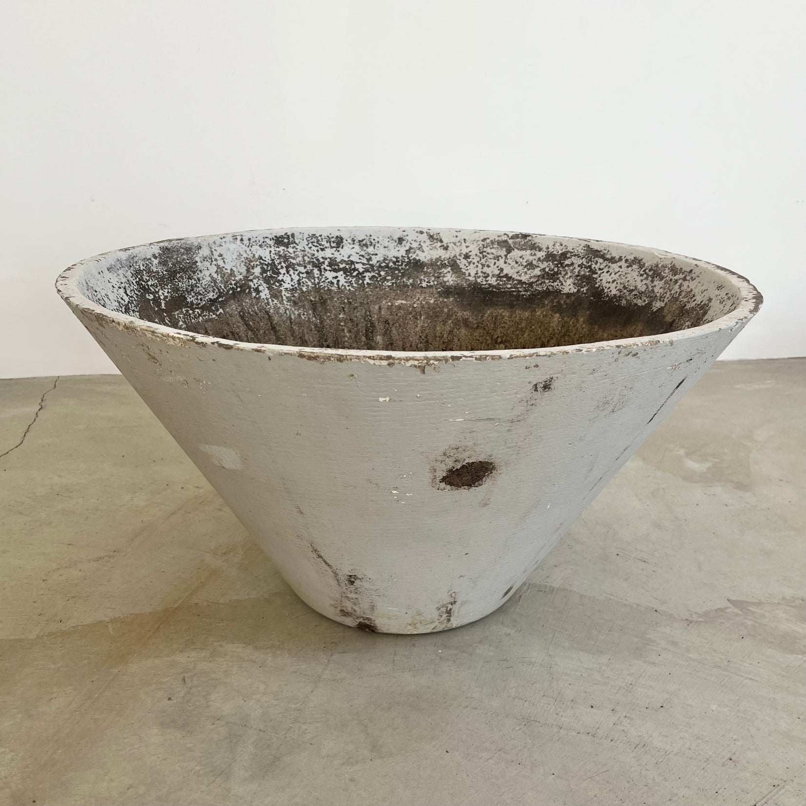 Willy Guhl Concrete Cone Flower Pot, 1960s Switzerland