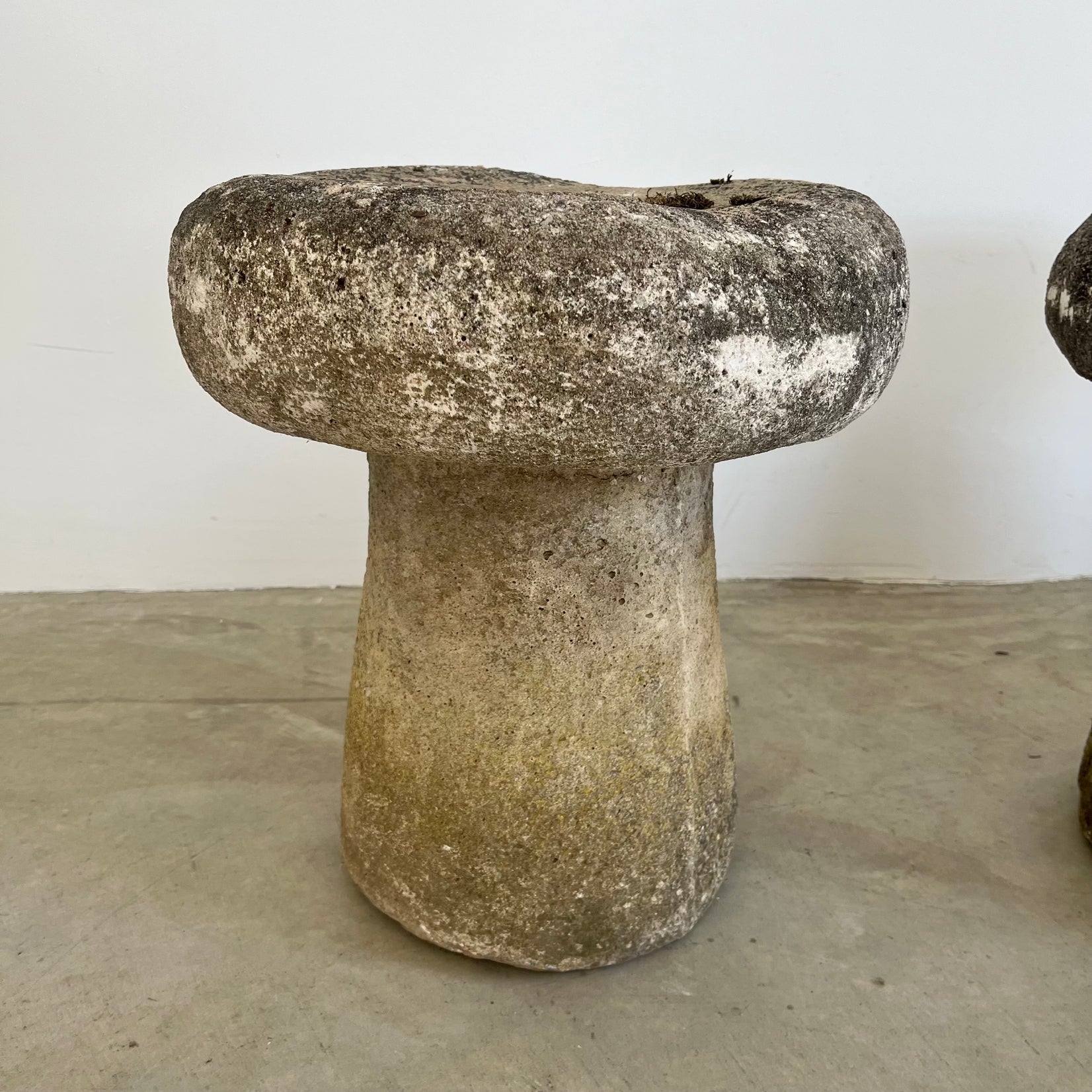 Concrete Mushroom Stools, 1970s, France