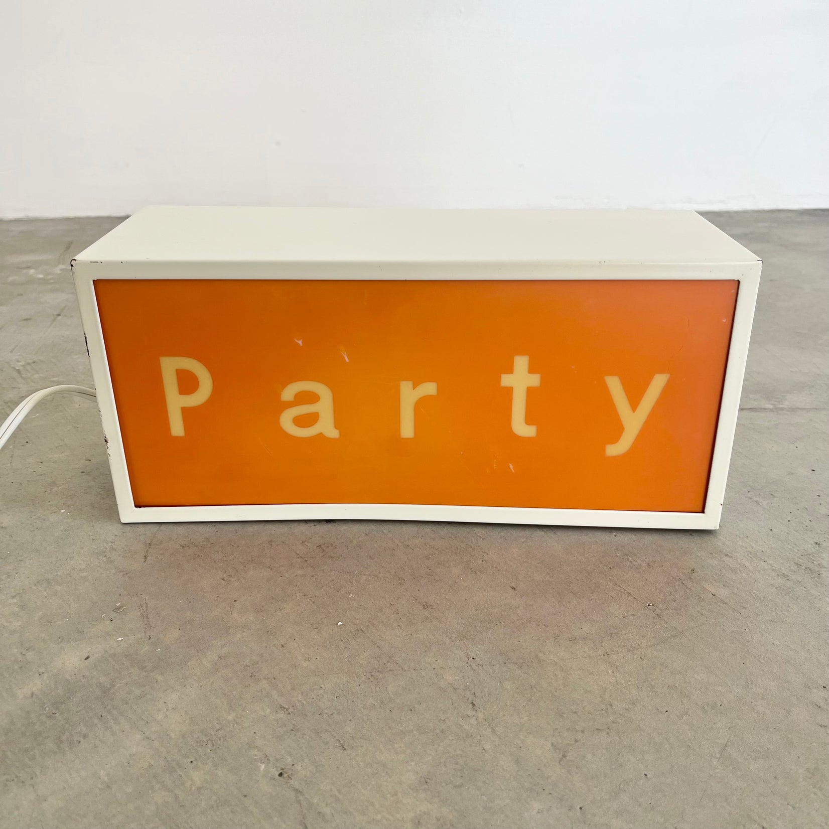 "Party" and "Sleep" Illuminated Sign