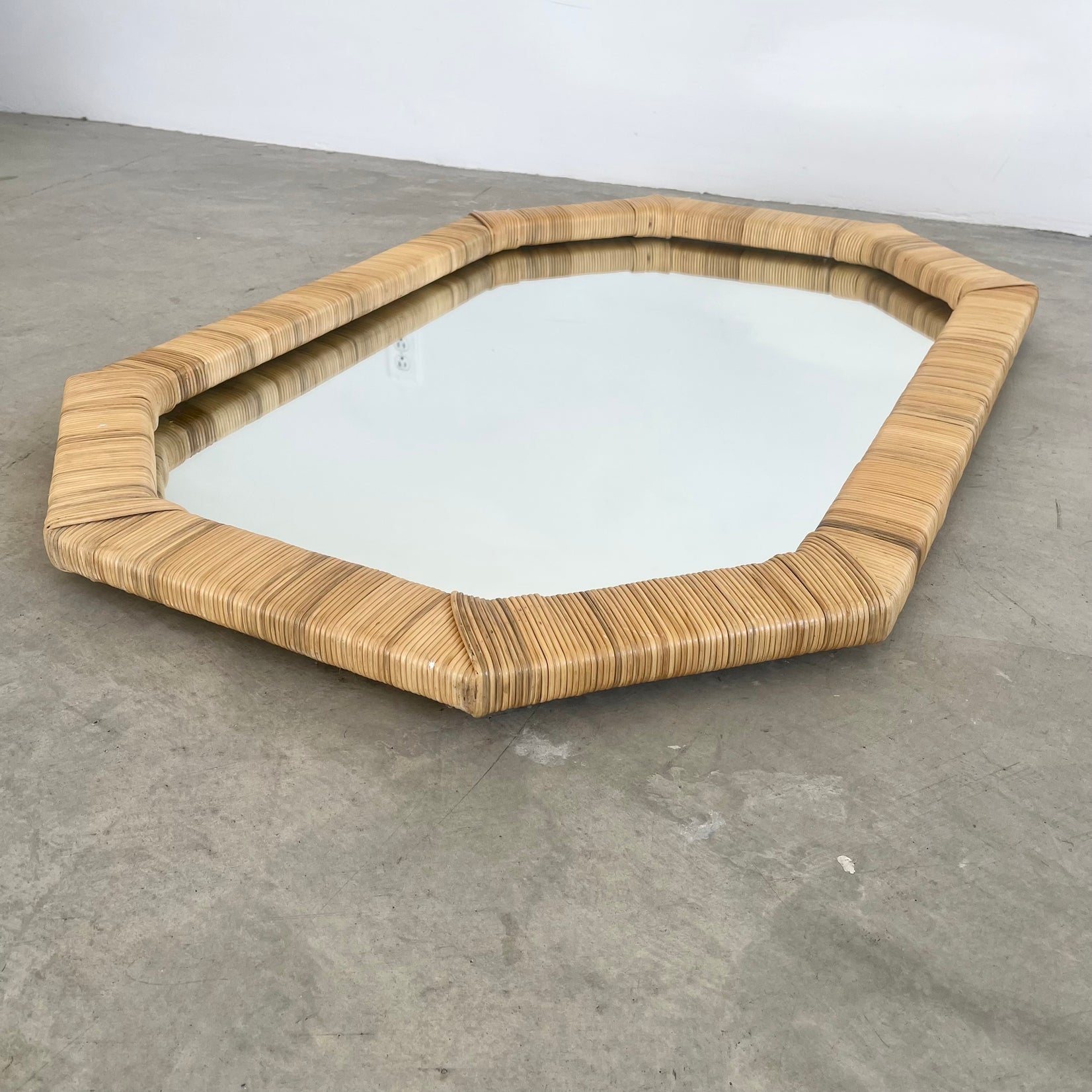 Rattan Mirror