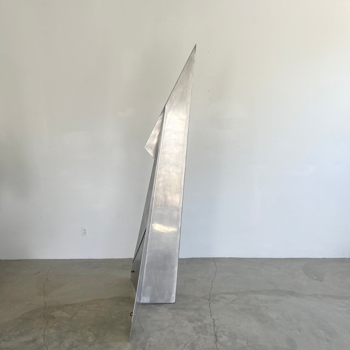 Monumental Sculptural Aluminum Paper Airplane