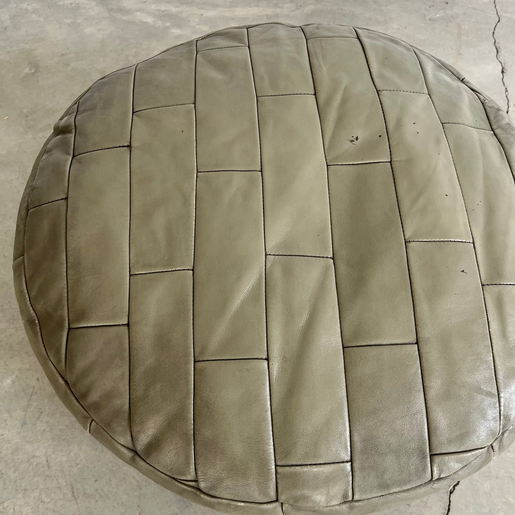 Green Patchwork Ottoman