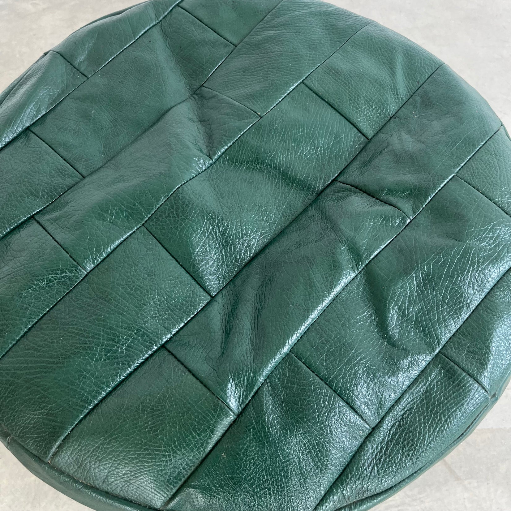 Green Patchwork Ottoman
