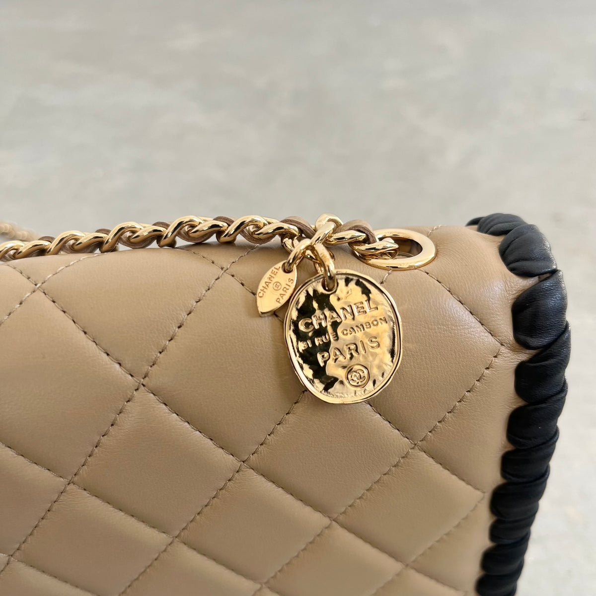 Quilted Lambskin Flap Bag