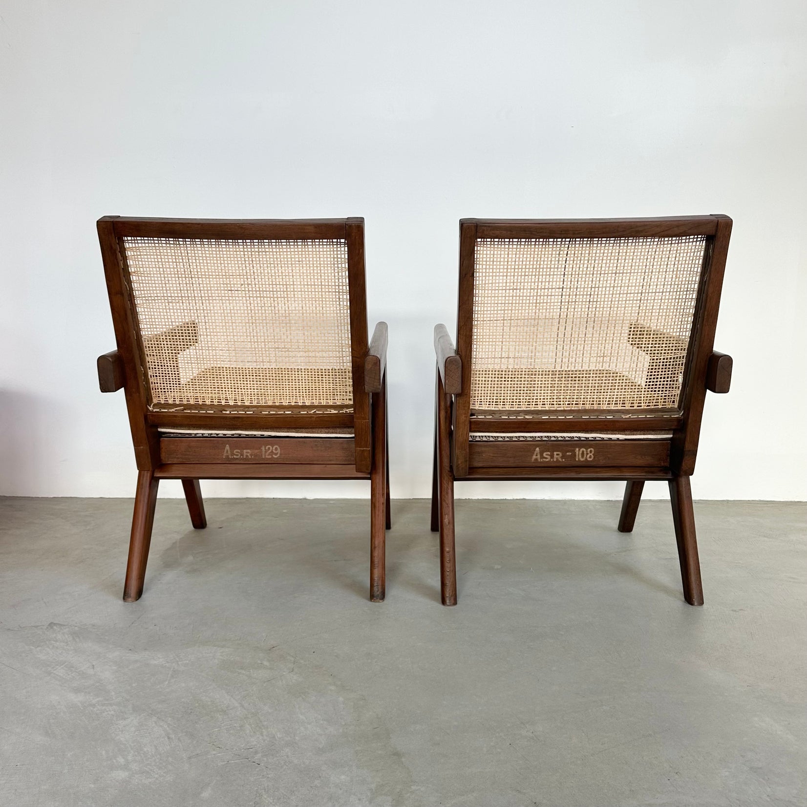 Pair of Pierre Jeanneret Easy Chairs, 1950s Chandigargh