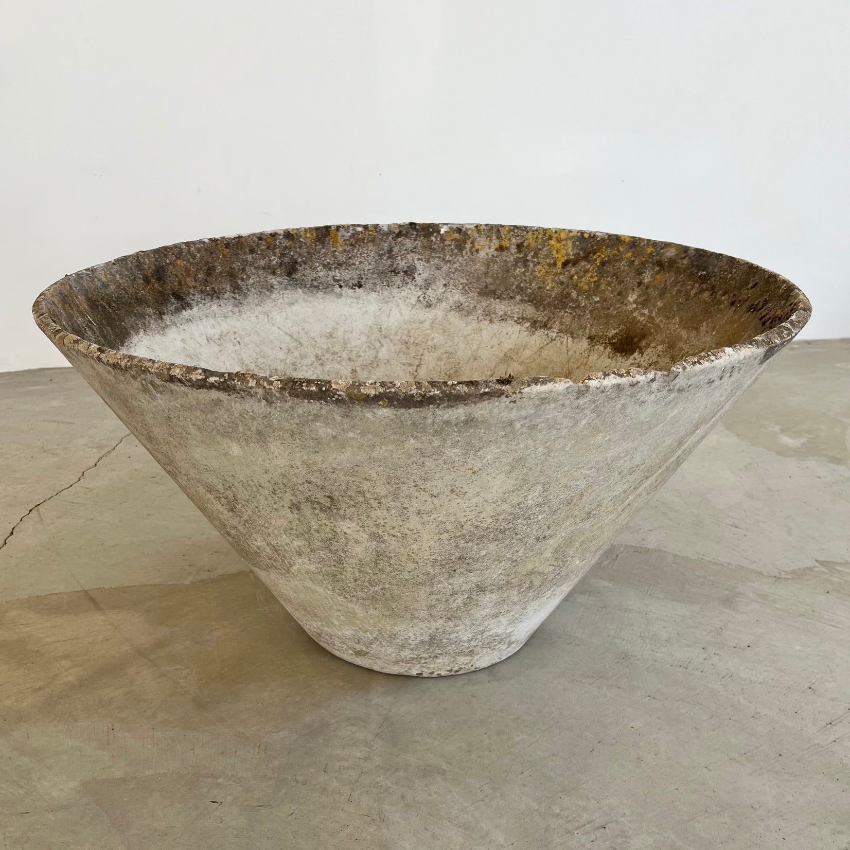 Willy Guhl Concrete Cone Flower Pot, 1960s Switzerland