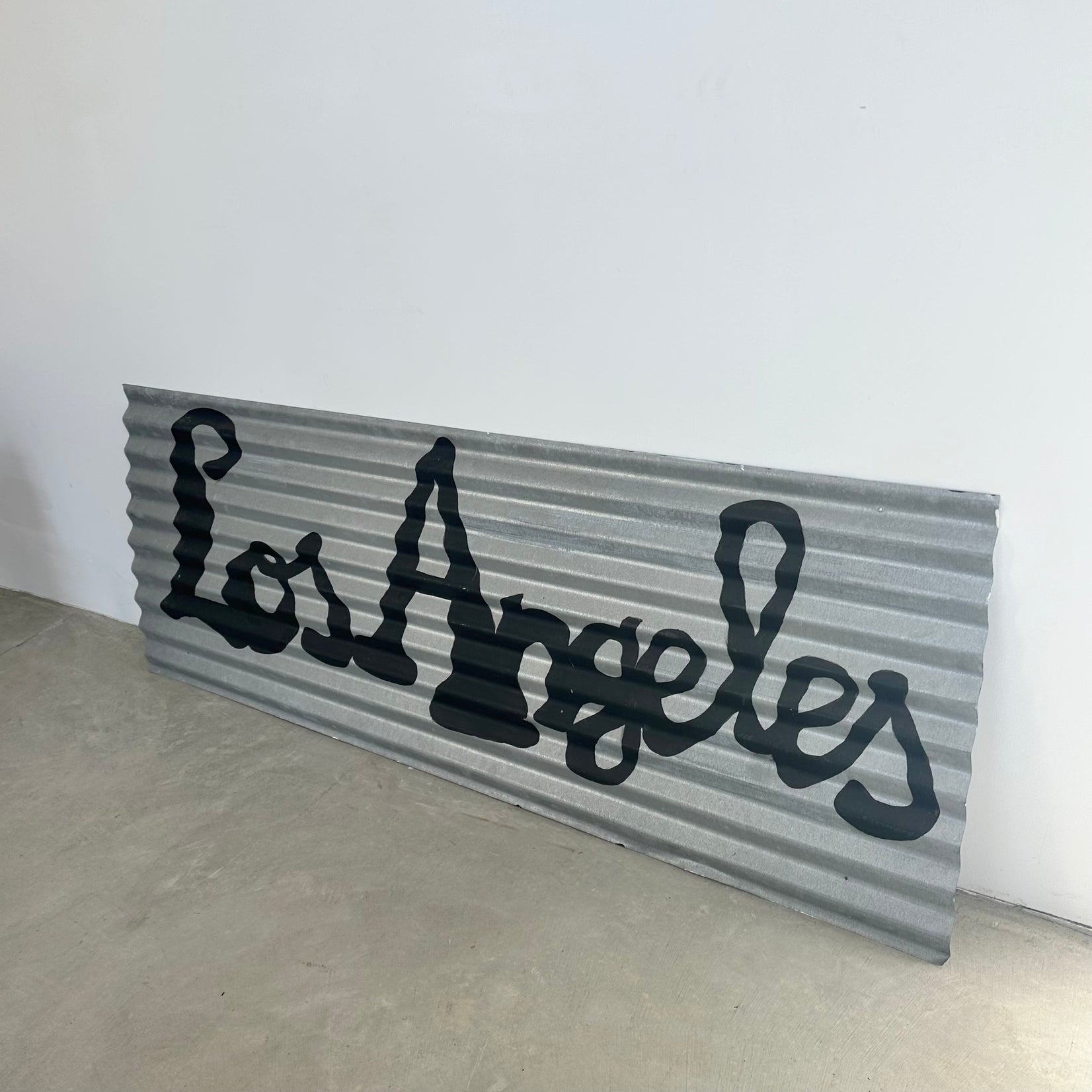 Metal Hand Painted Los Angeles Sign