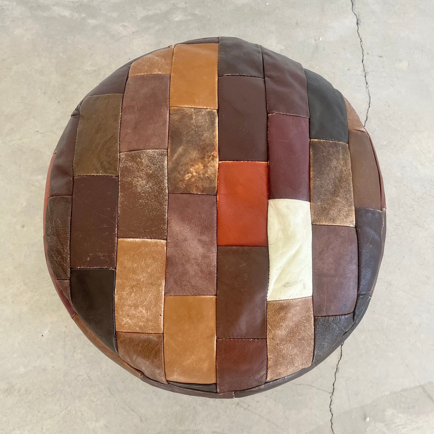 Multicolor Patchwork Ottoman