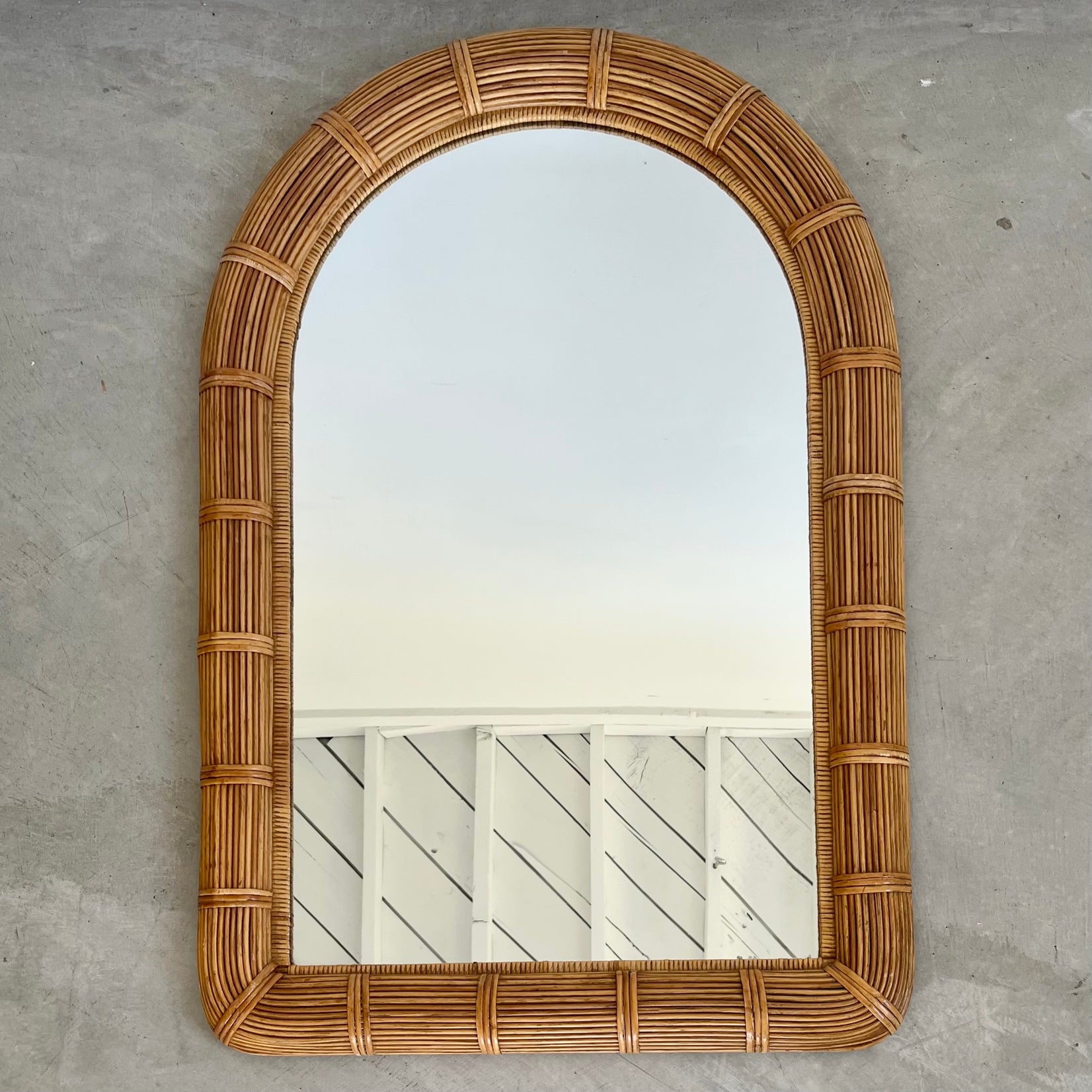 Rattan Mirror