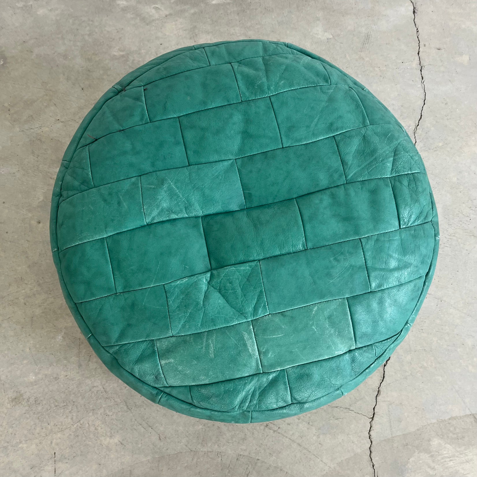 Green Patchwork Ottoman
