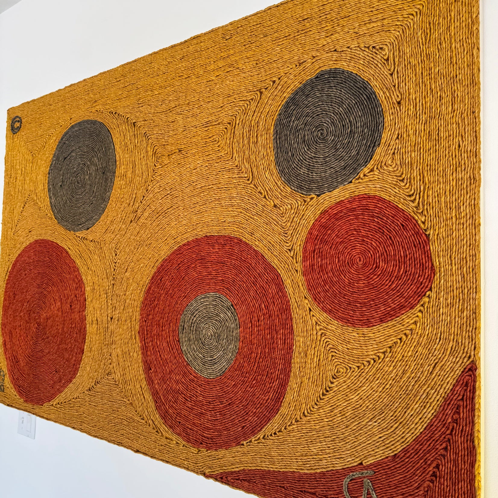 Hand Woven Jute 'Sun' Tapestry