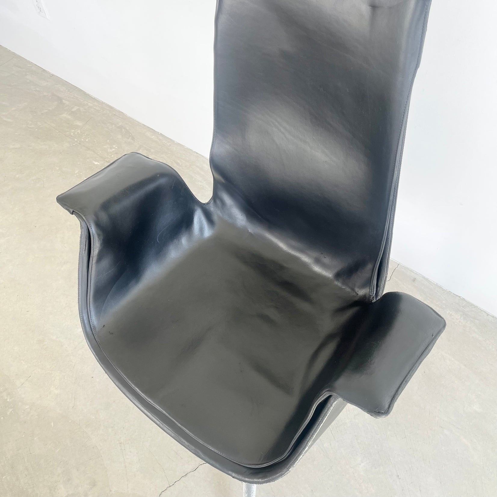 Fabricius Kastholm Leather 'Bird' Chairs
