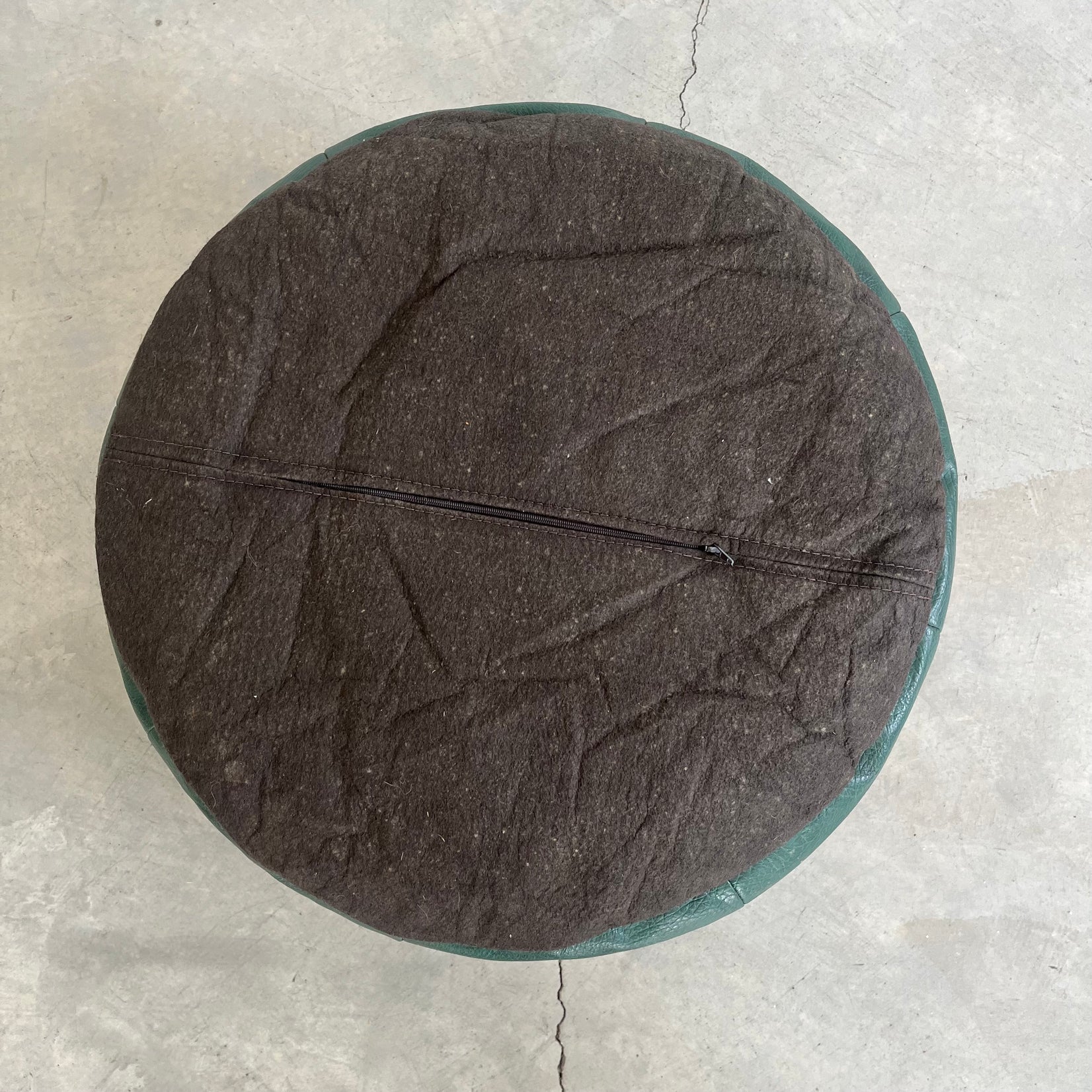 Green Patchwork Ottoman