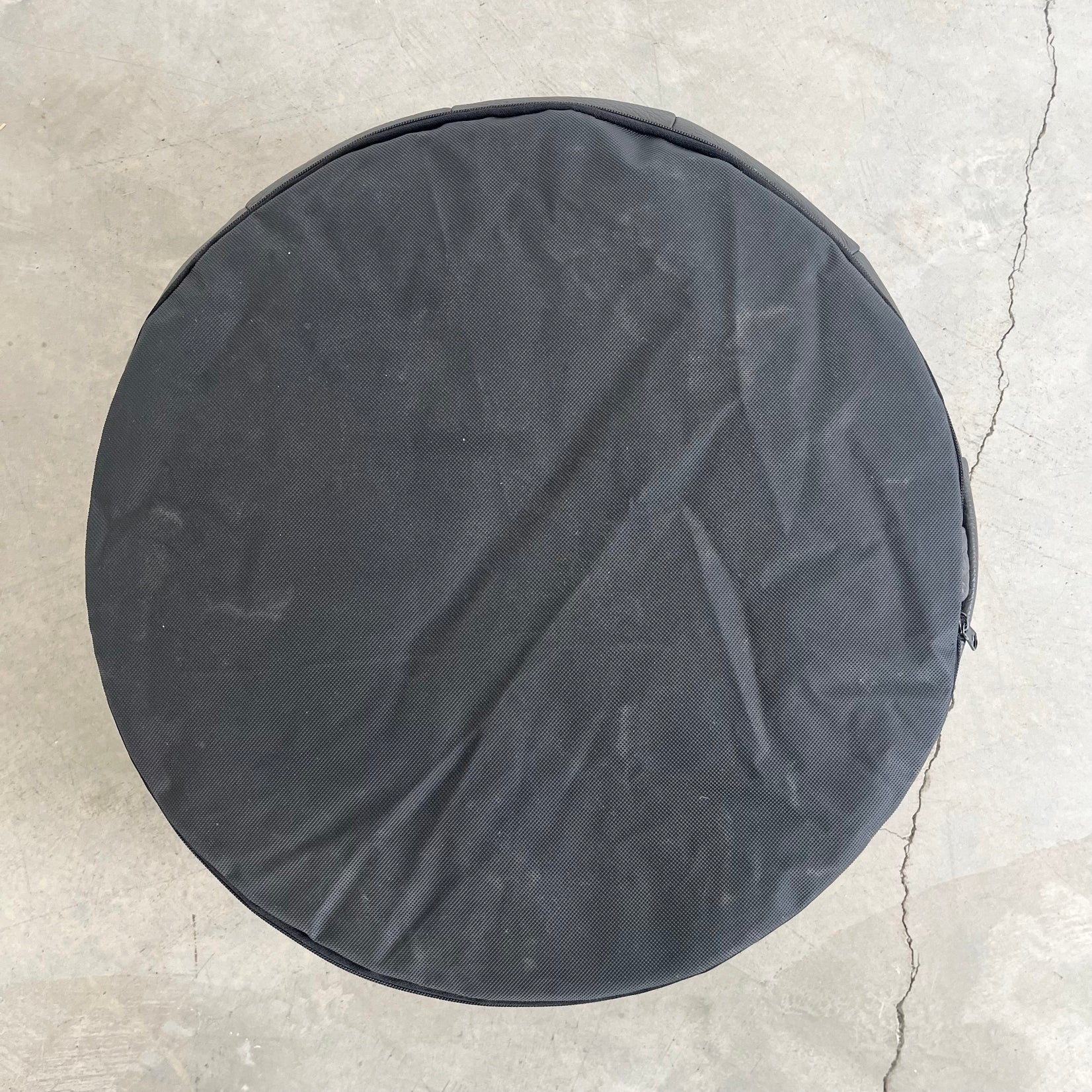 Grey Patchwork Ottoman