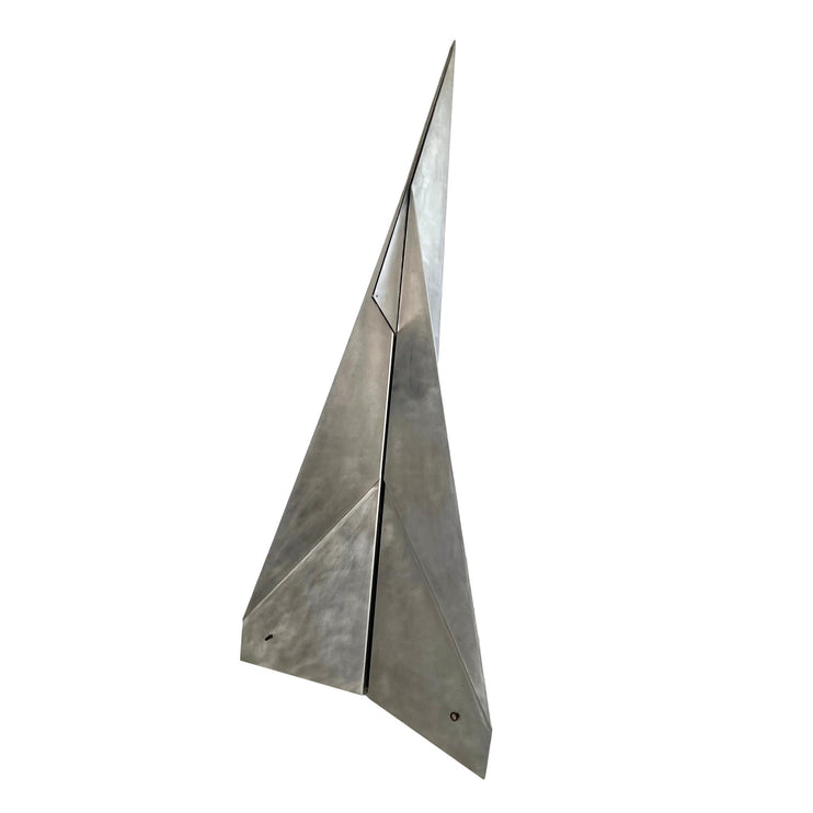 Monumental Sculptural Aluminum Paper Airplane