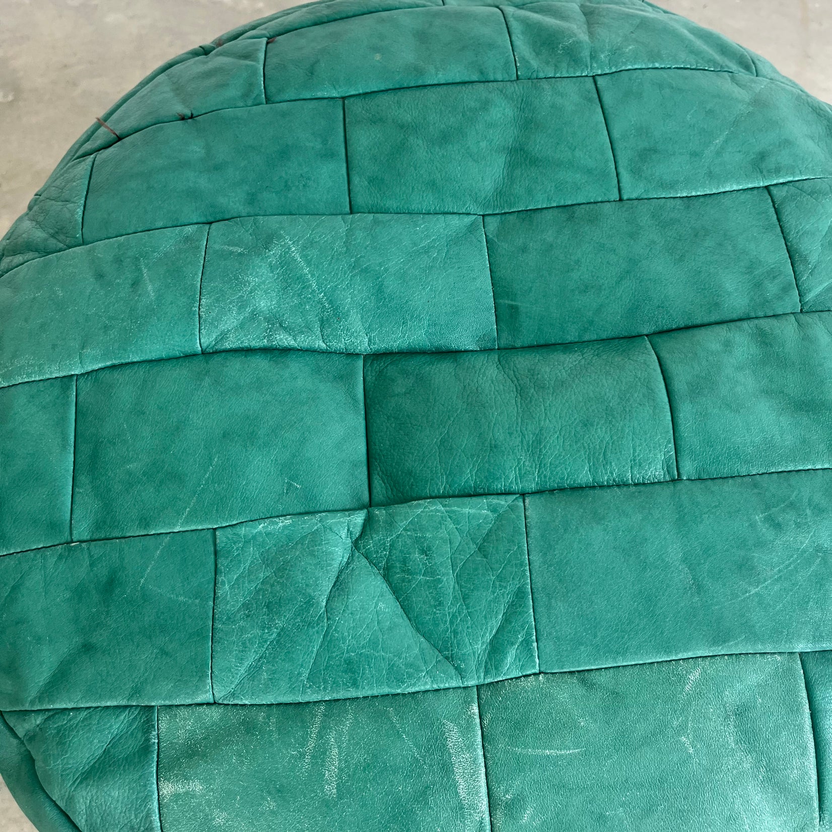 Green Patchwork Ottoman