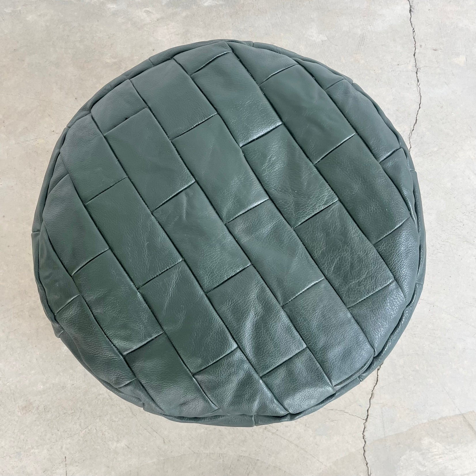 Green Patchwork Ottoman