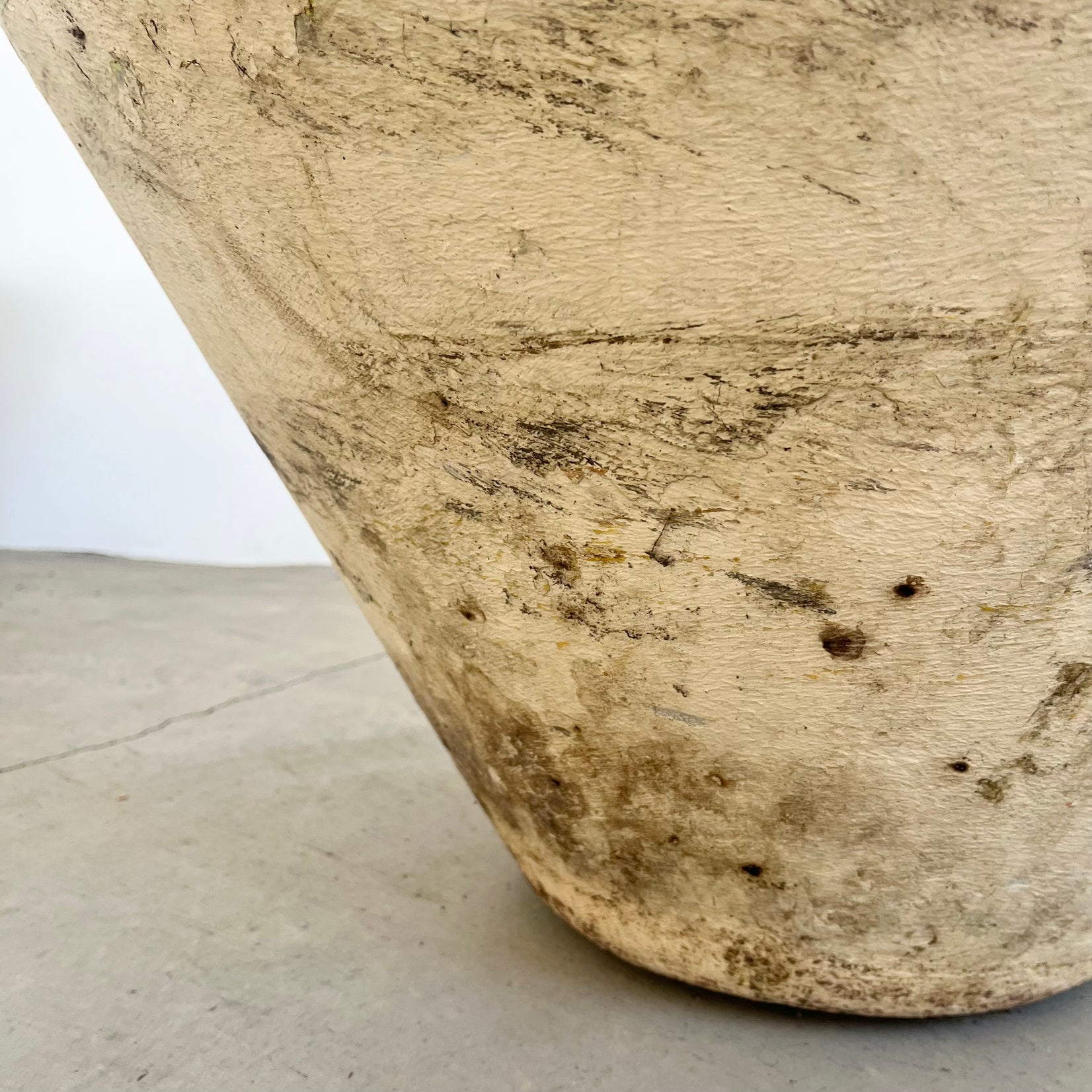 Willy Guhl Concrete Cone Flower Pot, 1960s Switzerland