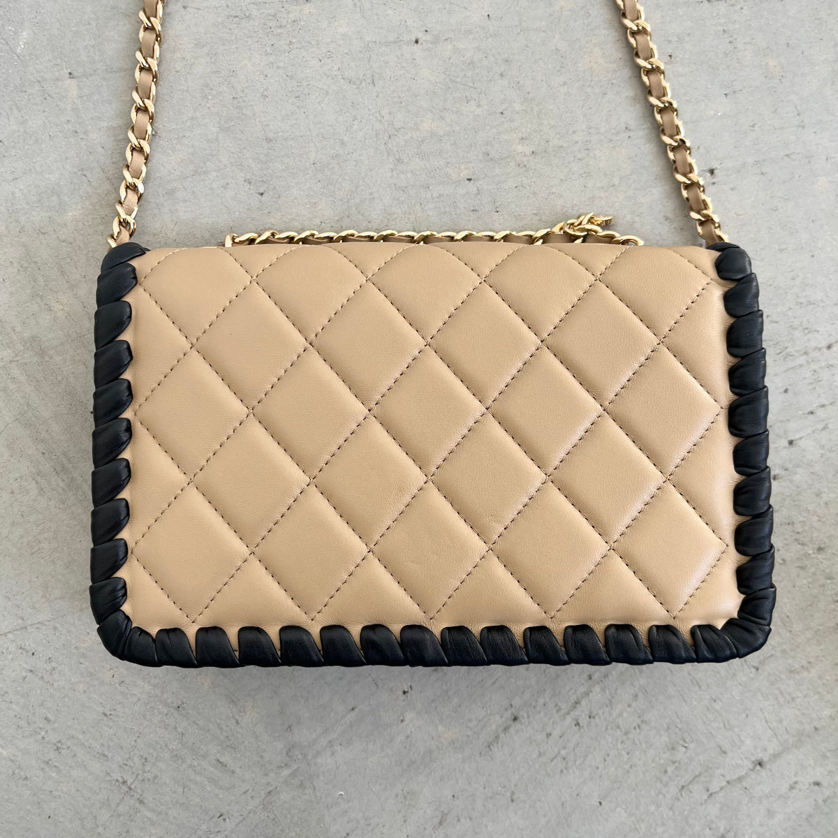 Quilted Lambskin Flap Bag