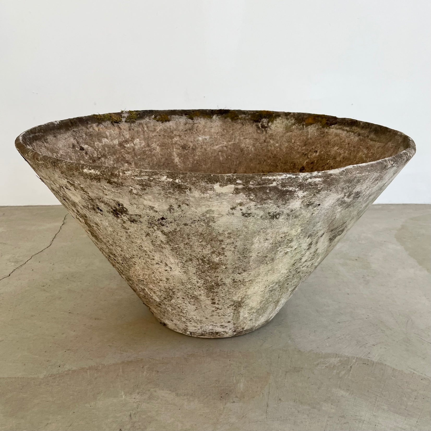 Willy Guhl Concrete Cone Flower Pot, 1960s Switzerland