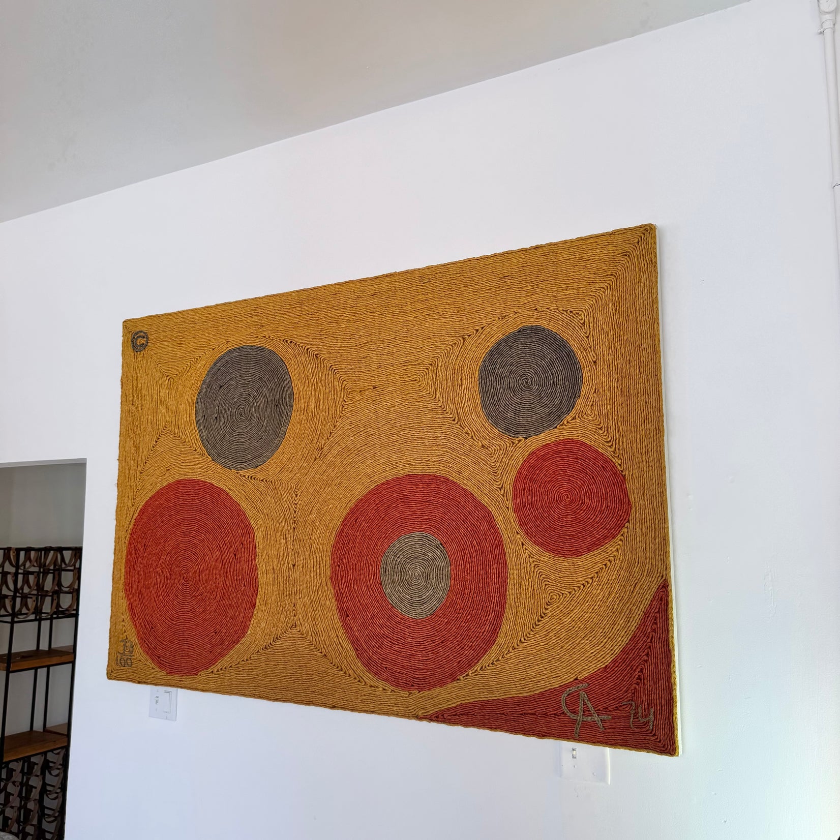 Hand Woven Jute 'Sun' Tapestry