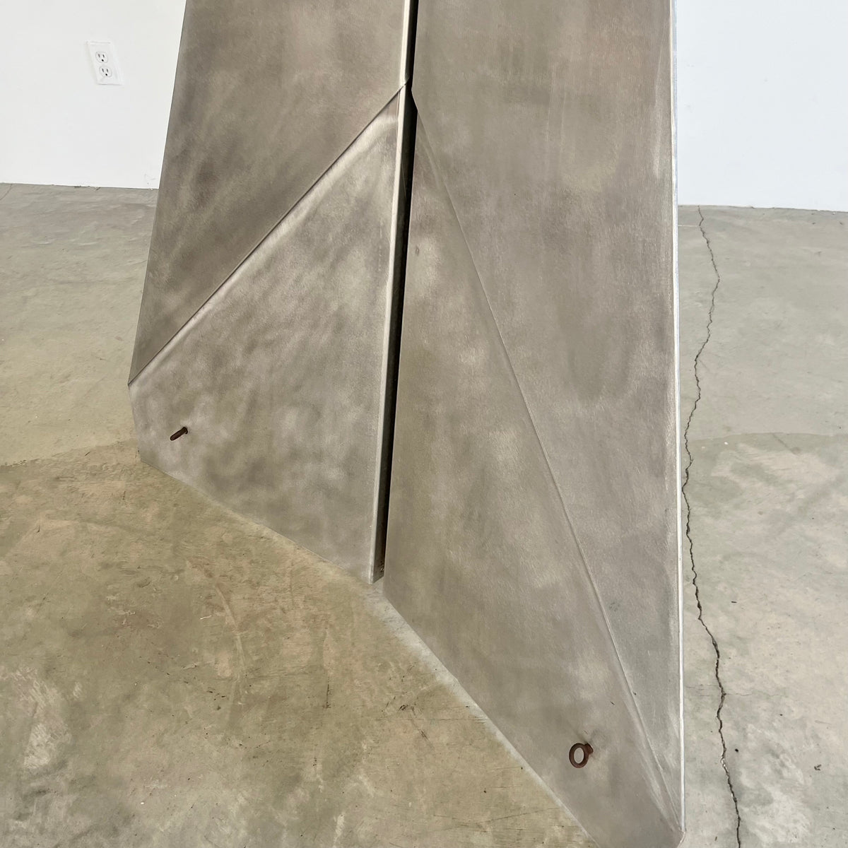 Monumental Sculptural Aluminum Paper Airplane
