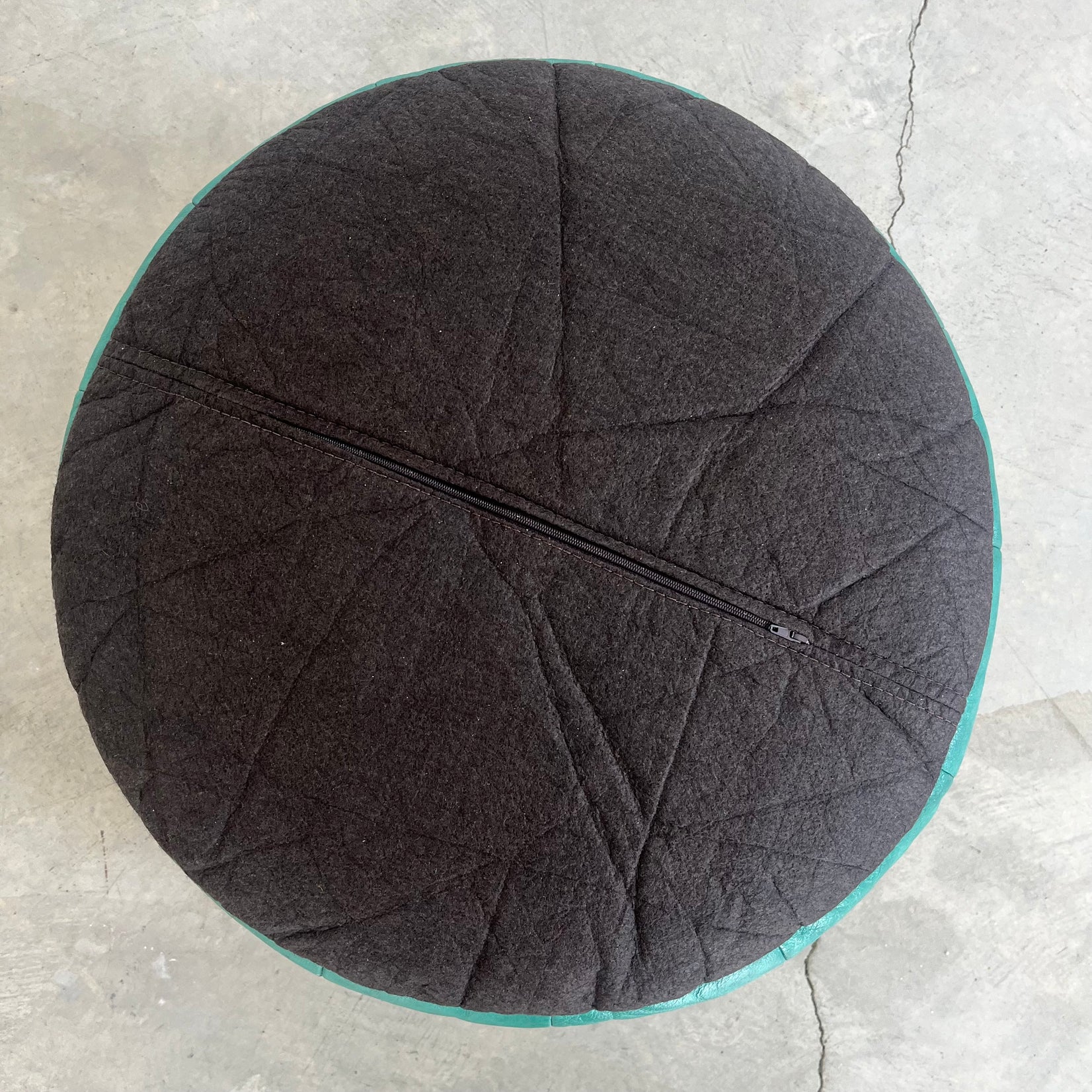 Green Patchwork Ottoman