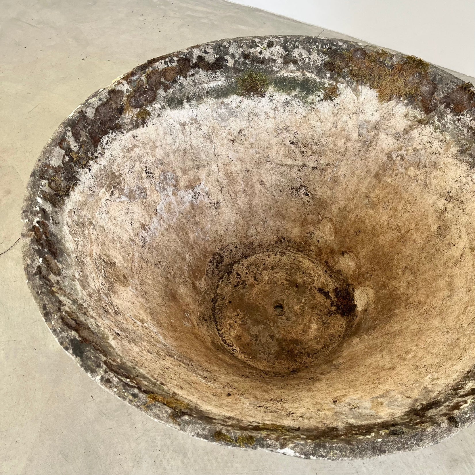 Willy Guhl Concrete Cone Flower Pot, 1960s Switzerland